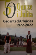 50 anys de Quirze i Julita: Gegants d'Arbúcies 